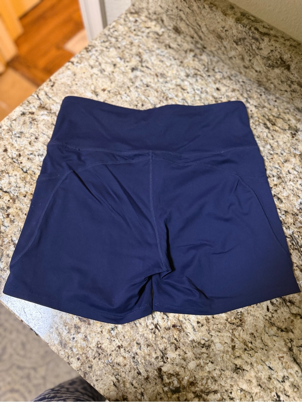 Women’s Navy Performance Shorts - Picture 3 of 4